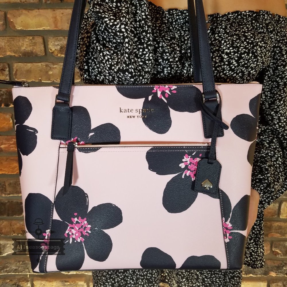 Kate Spade Cameron Pocket Tote Large Floral - Picture 1 of 6